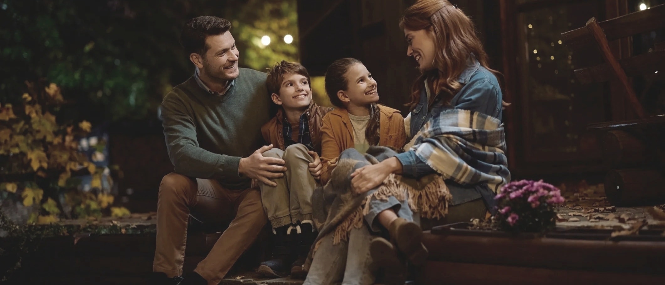 Diverse family in a warm therapy session